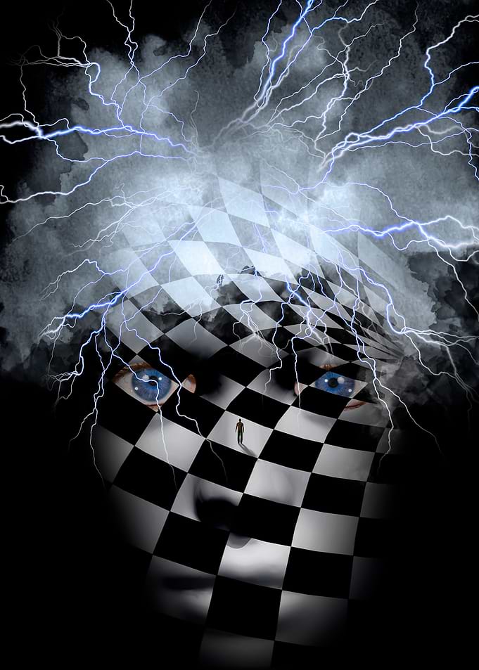 Checkered face