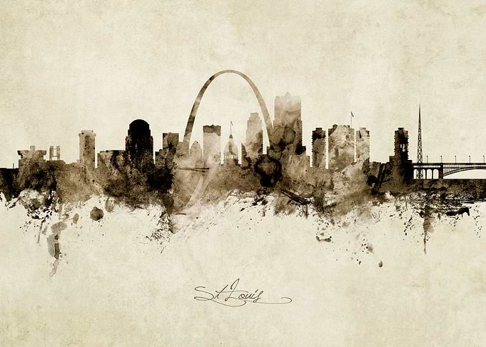 St Louis Missouri Skyline