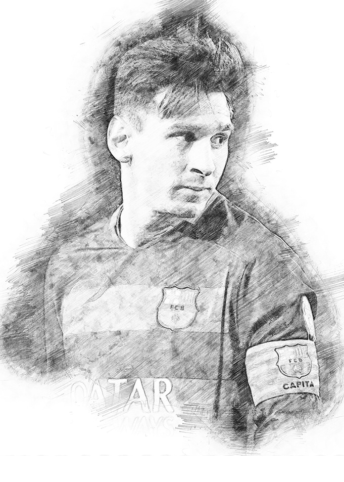 lionel messi sketch