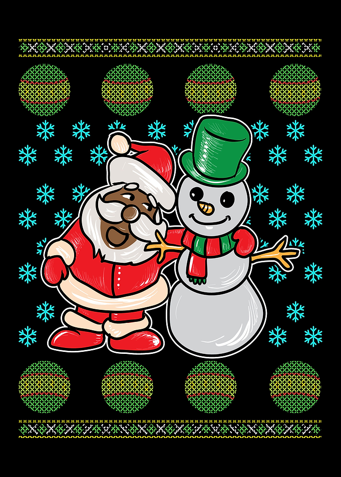 Santa Claus and Snowmen