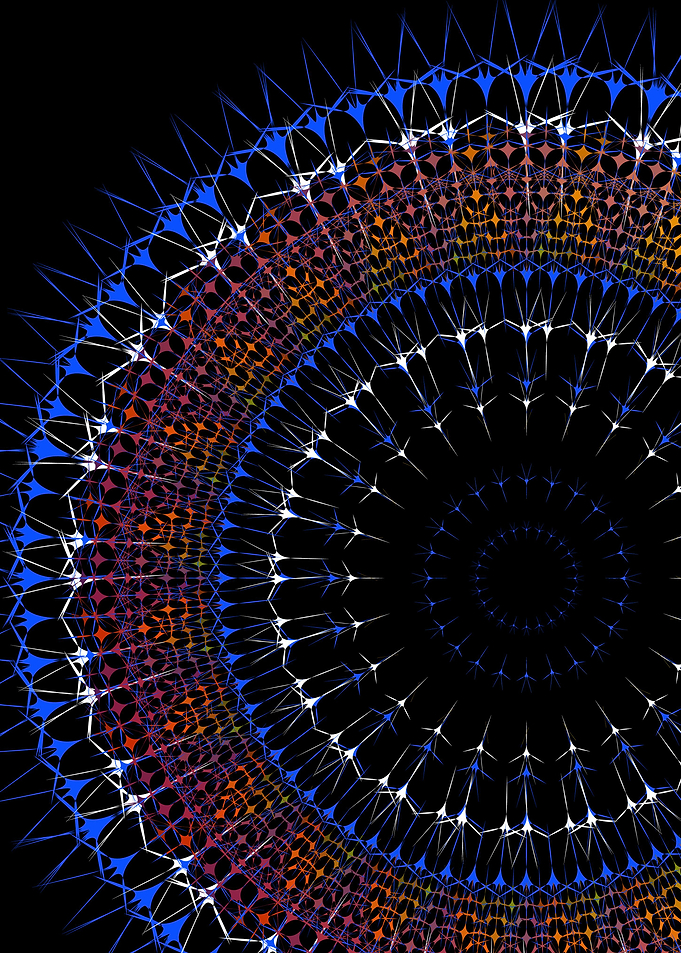 Glowing Mandala Art