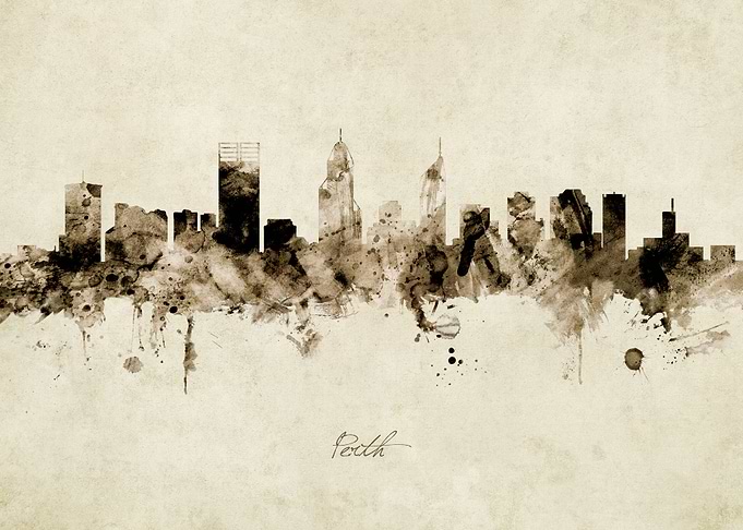 Perth Australia Skyline