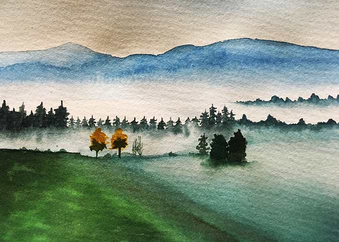 Misty mountain