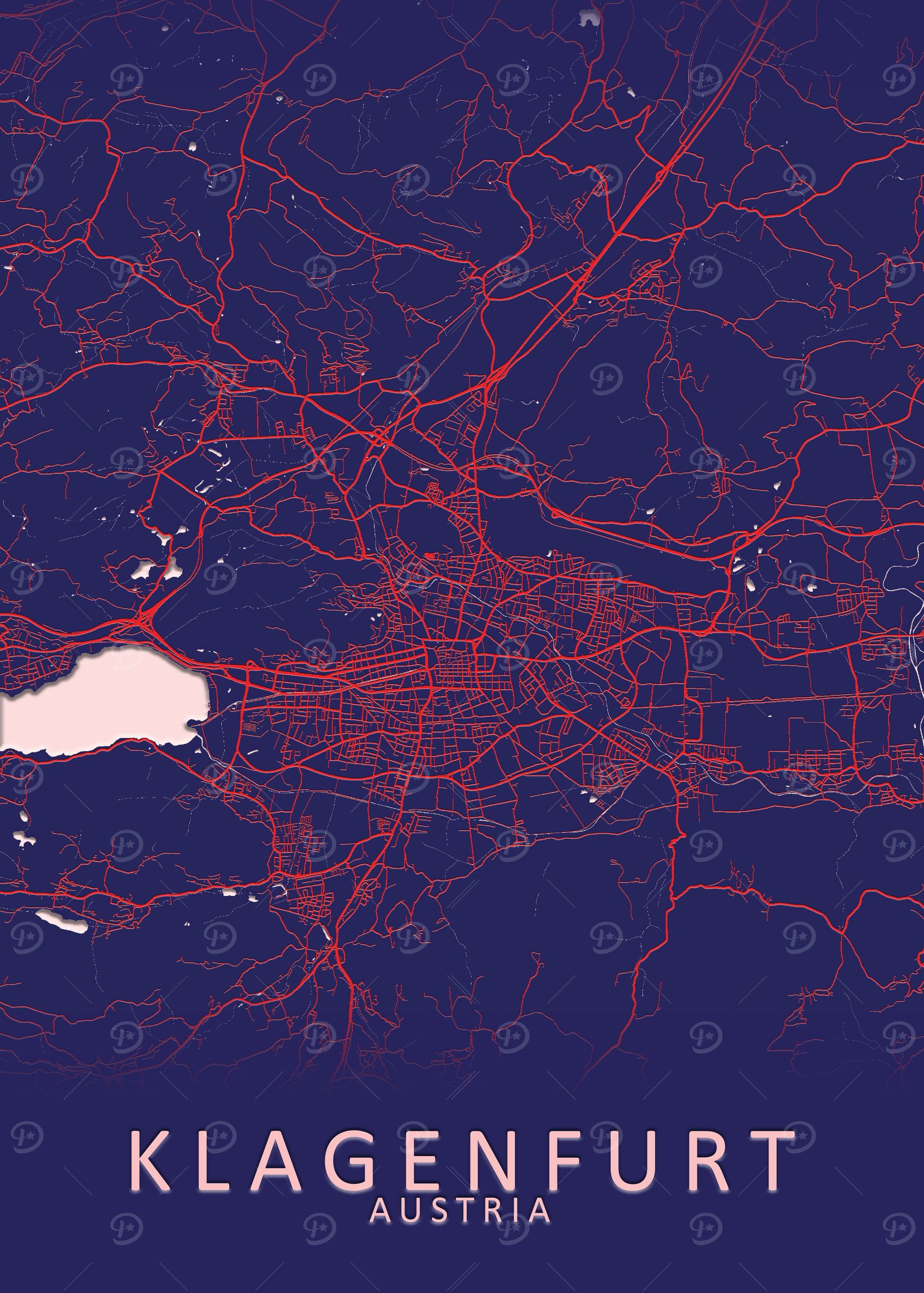 Klagenfurt Austria Map