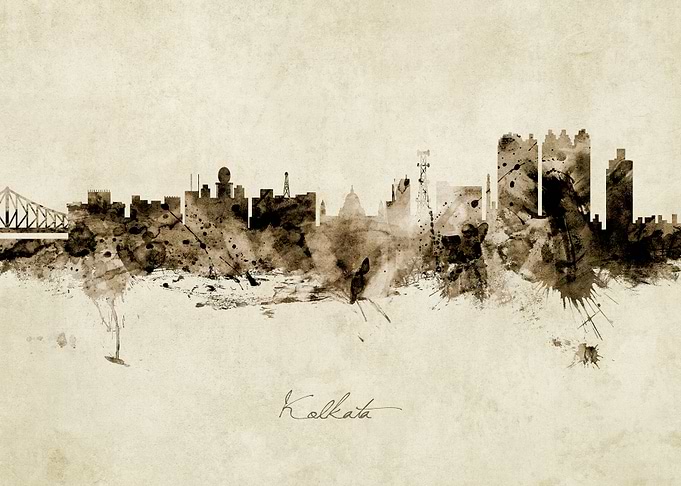 Kolkata India Skyline
