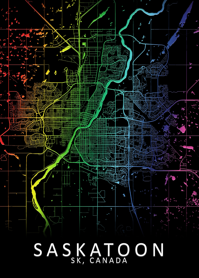 Saskatoon SK Canada Map