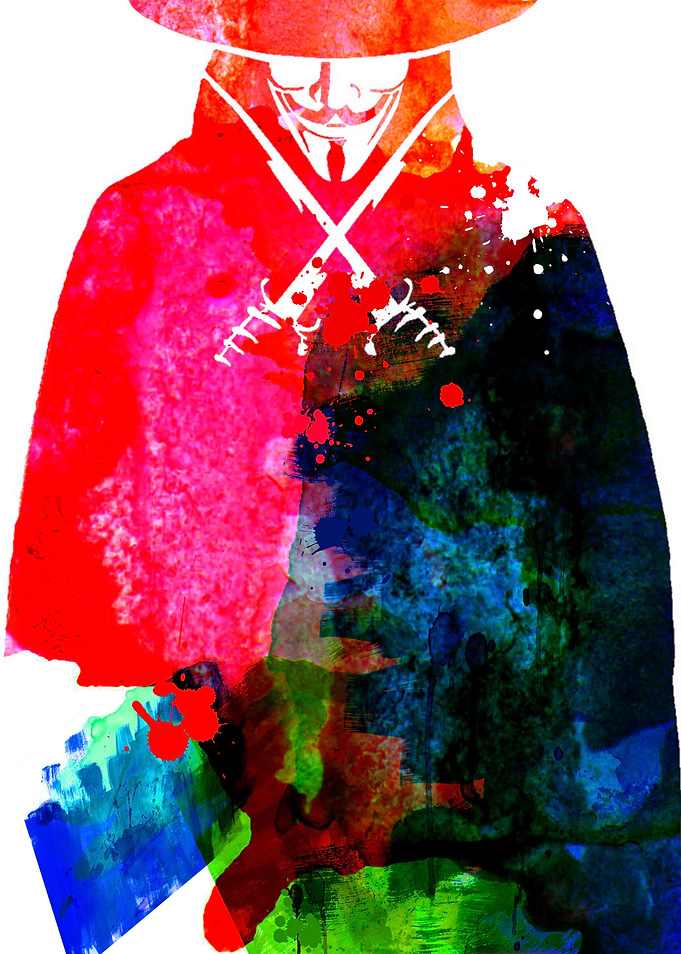 V for Vendetta Watercolor