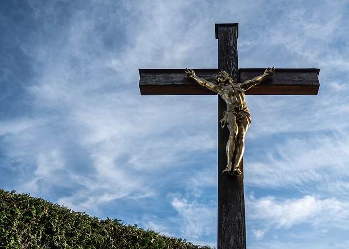Jesus Floating