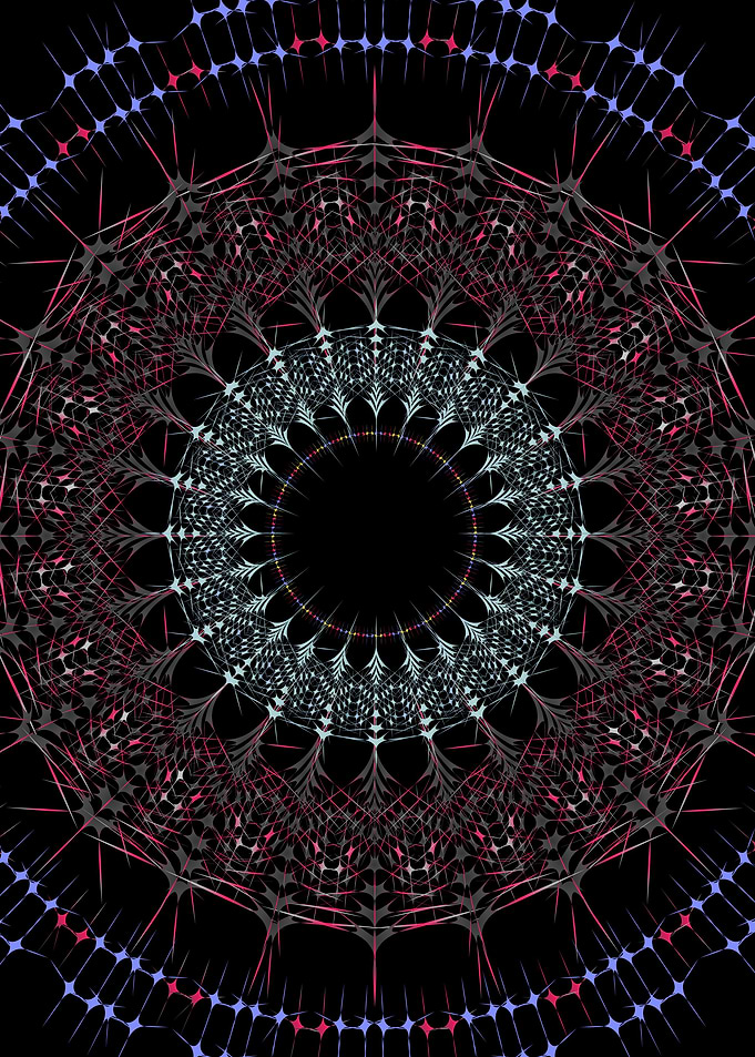 Mandala art in dark