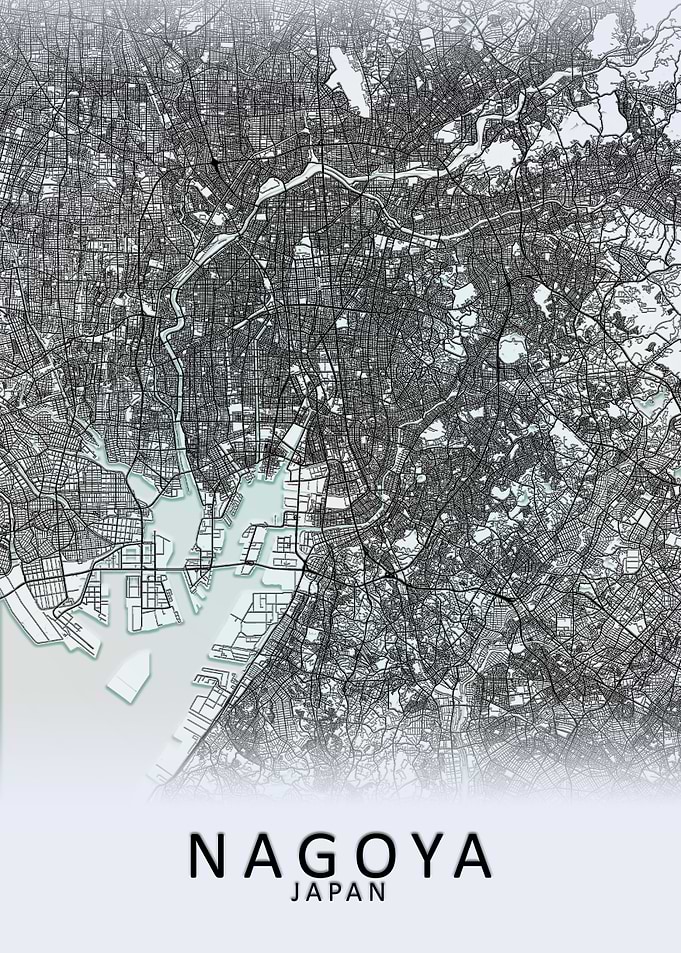 Nagoya Japan City Map
