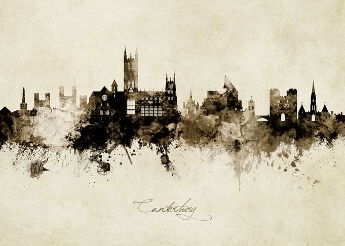 Canterbury England Skyline