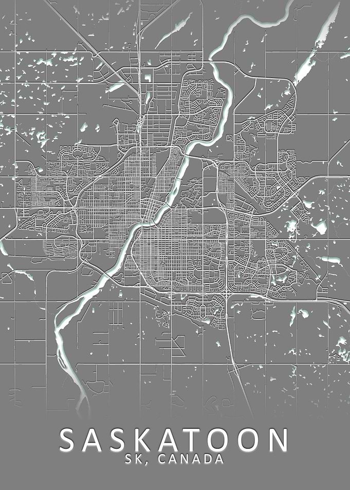 Saskatoon SK Canada Map