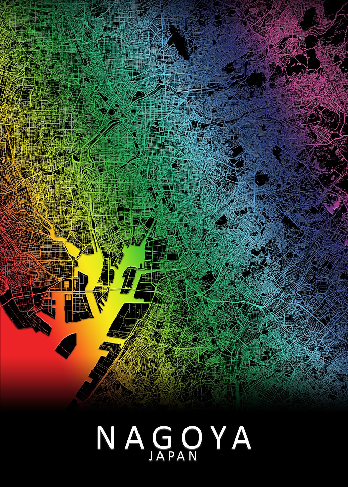 Nagoya Japan City Map