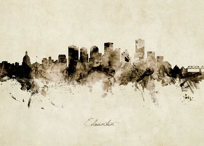 Edmonton Canada Skyline