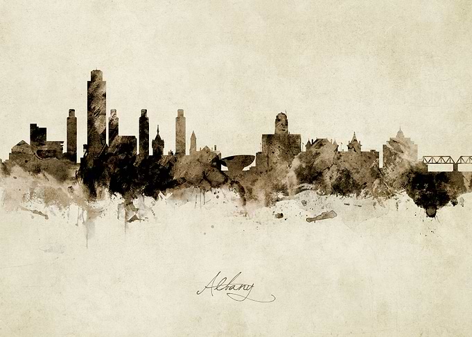 Albany New York Skyline