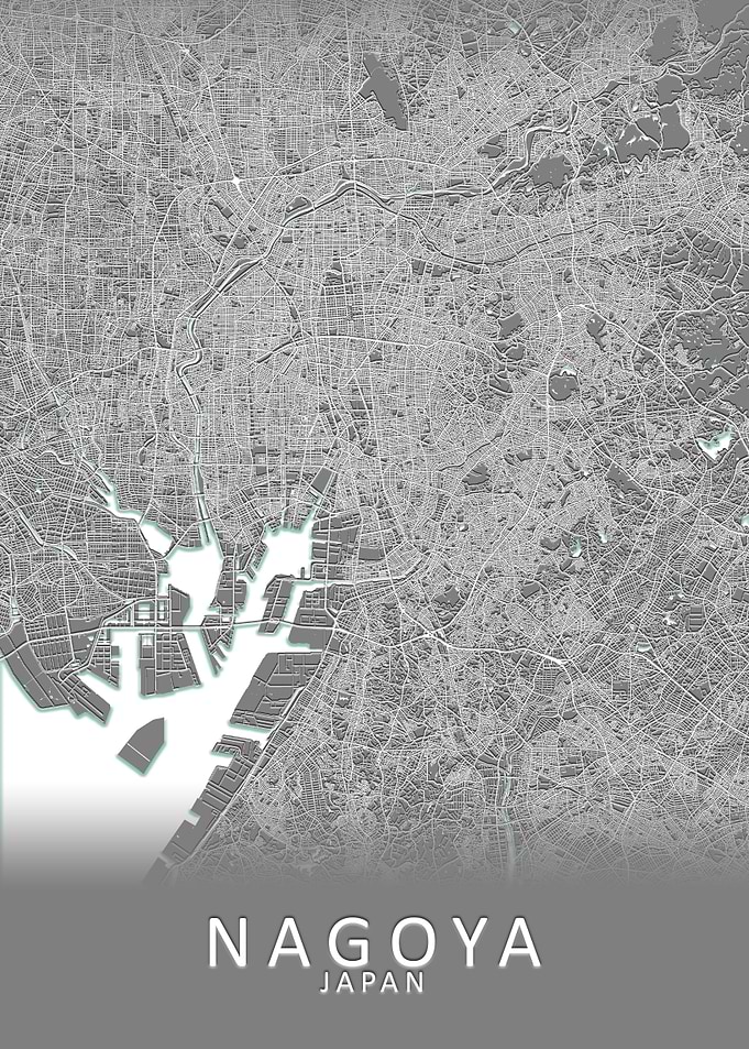 Nagoya Japan City Map