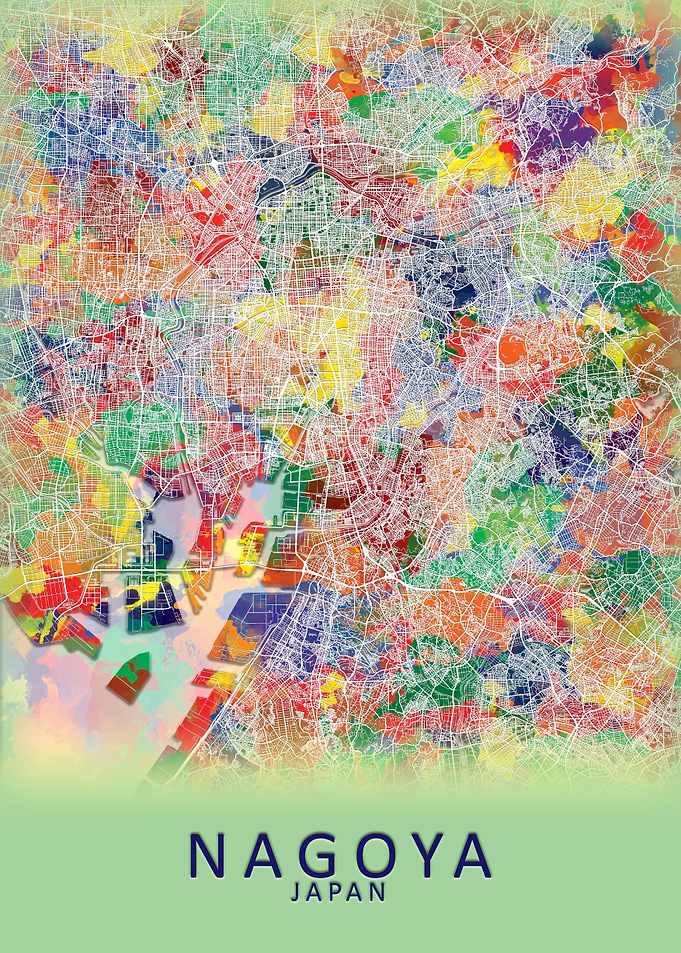 Nagoya Japan City Map