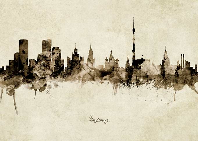 Moscow Russia Skyline