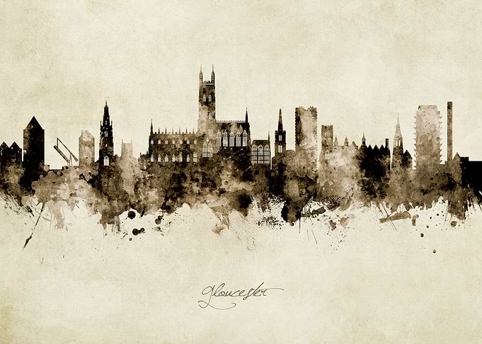 Gloucester England Skyline