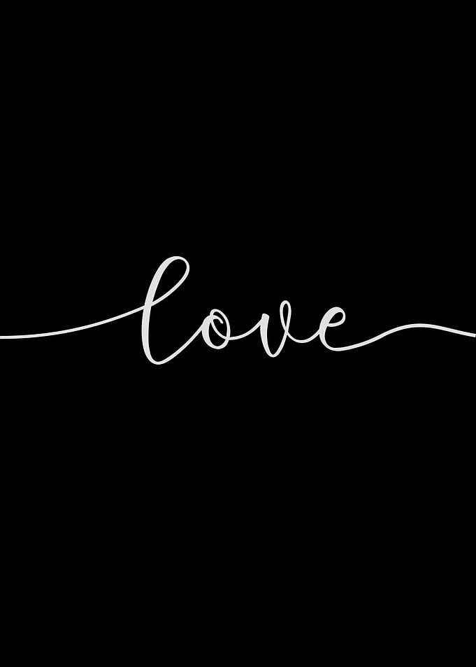 Live Love Laugh Black