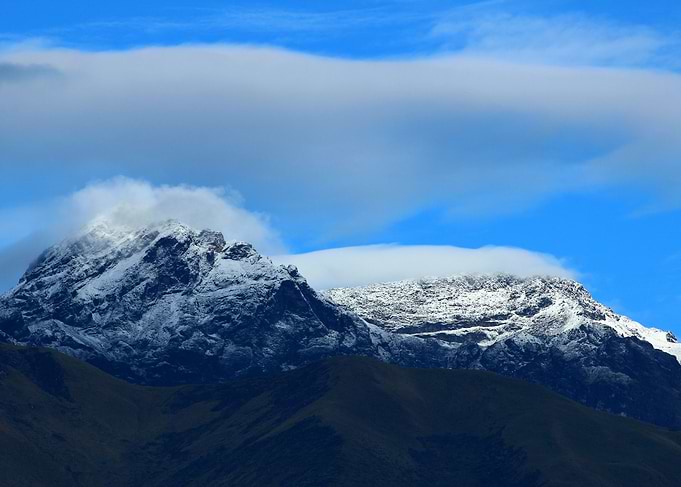 Snow Covered Mountain Peak