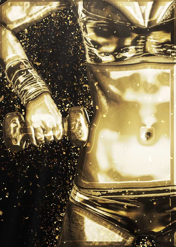 Gold Bodybuilding Torso