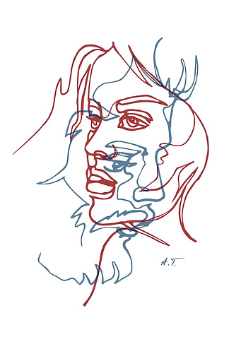 Continuous line couple