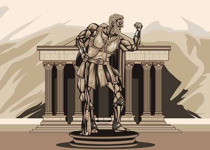 Hercules Posing Poster