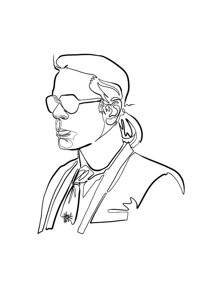 Lagerfeld Continuous Line
