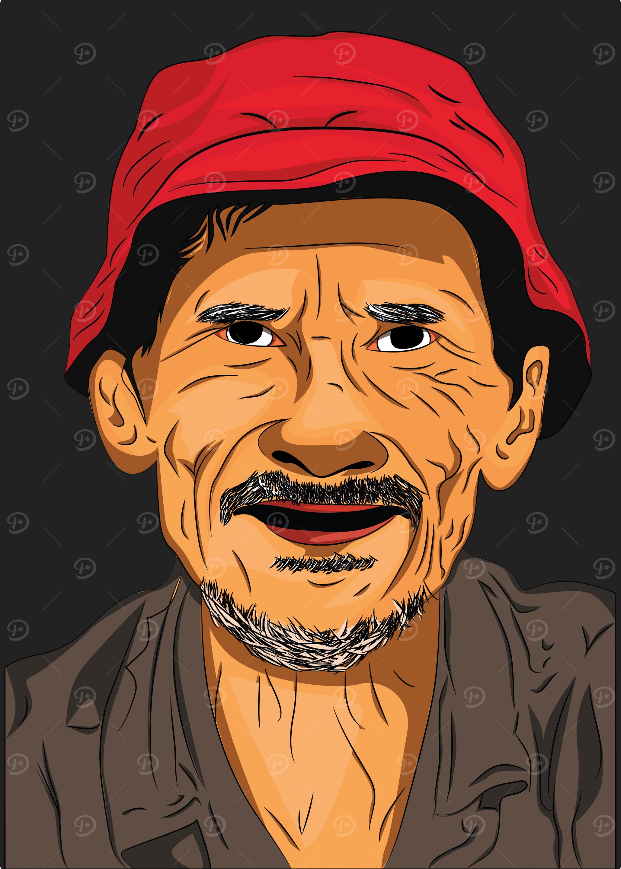 Granfather smile