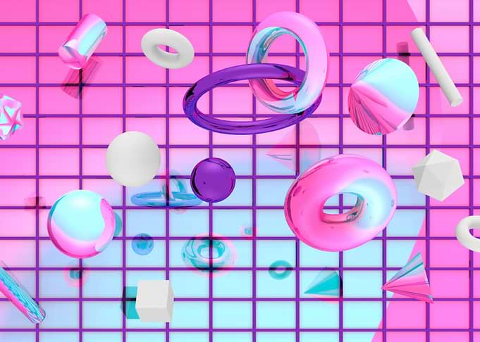 Flying 3D objects