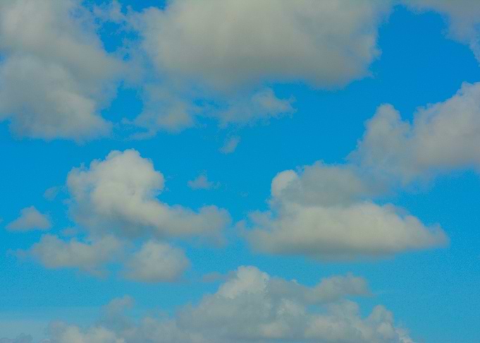 White Clouds Blue Skies