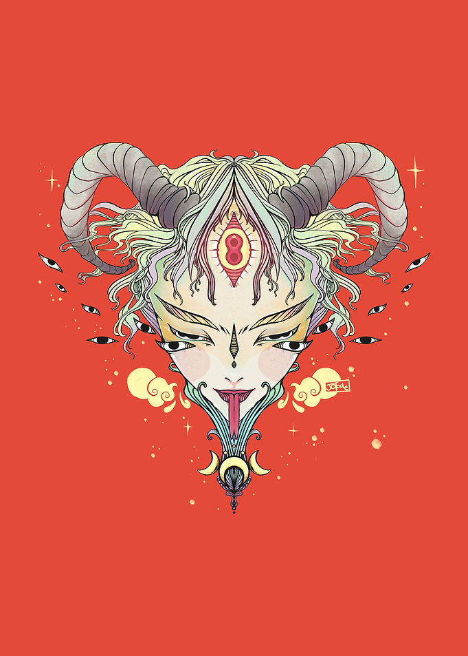 Witch Demon Girl With Eye
