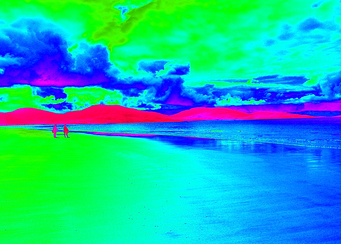Digital art of Hebrides