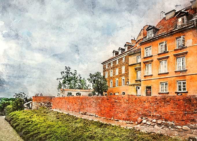 Warsaw city art