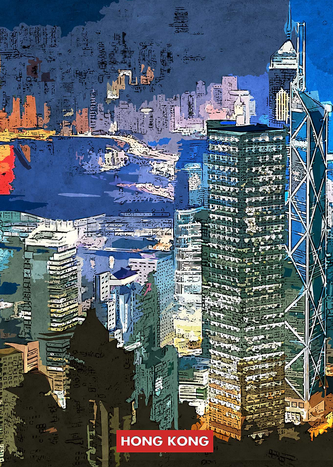 Hong Kong City Skyline