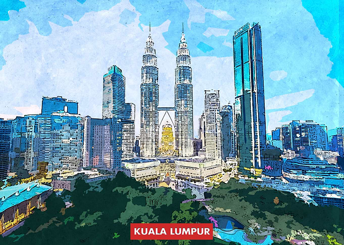 Kuala Lumpur City Skyline