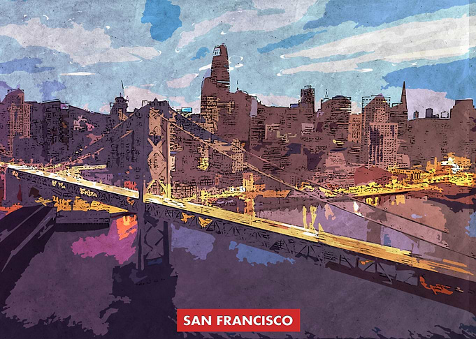 San Francisco City Skyline