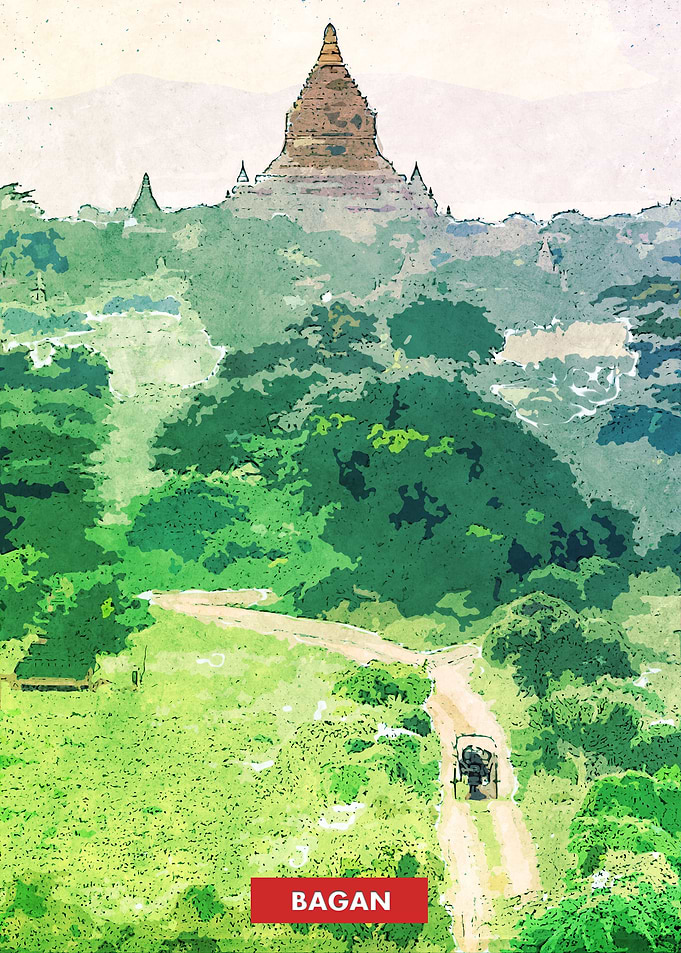 Bagan Temple Skyline