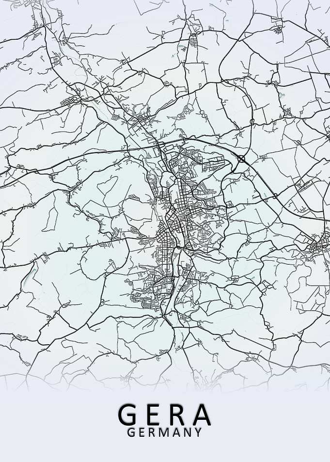 Gera Germany City Map