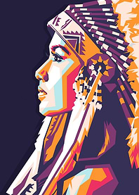 Apache girl in wpap style