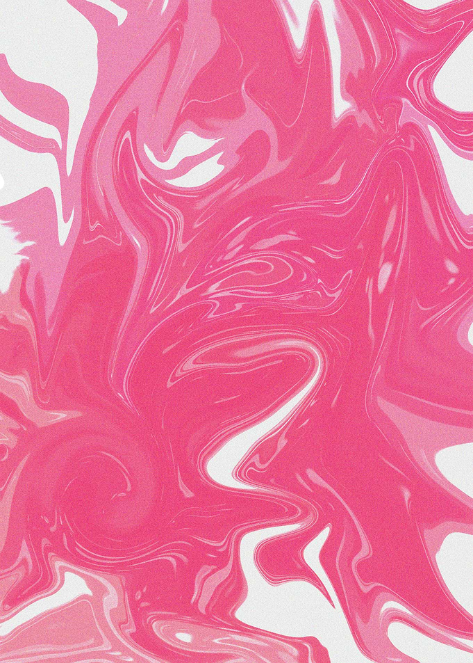 Red Sky Marble Art Poster