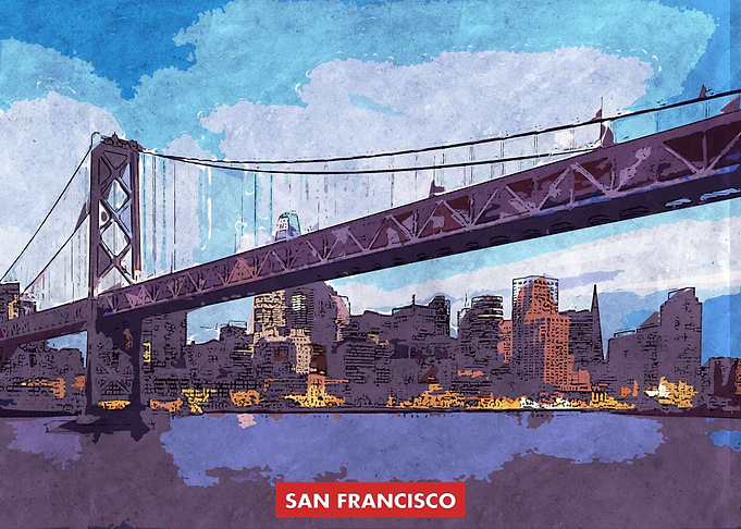 San Francisco City Skyline