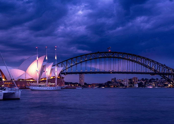 Sydney at night