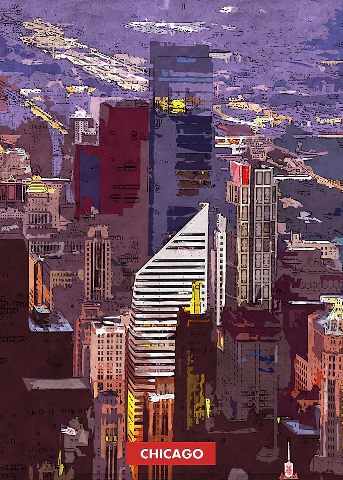 Chicago City Skyline