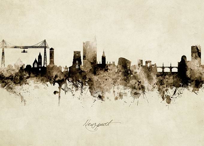 Newport Wales Skyline