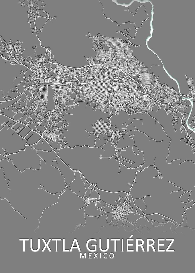 Tuxtla Gutierrez City Map