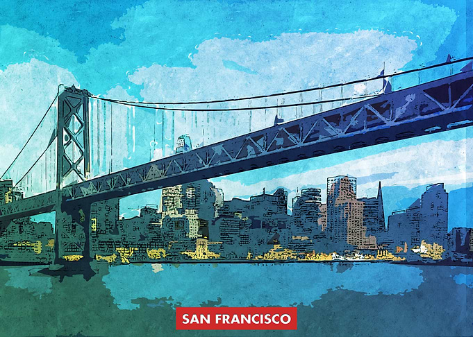 San Francisco City Skyline