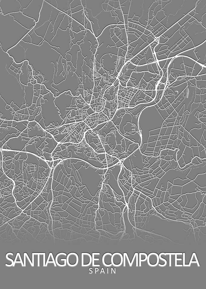 Santiago de Compostela Map