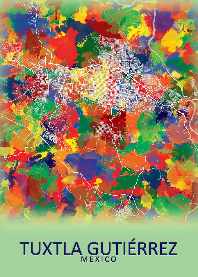 Tuxtla Gutierrez City Map